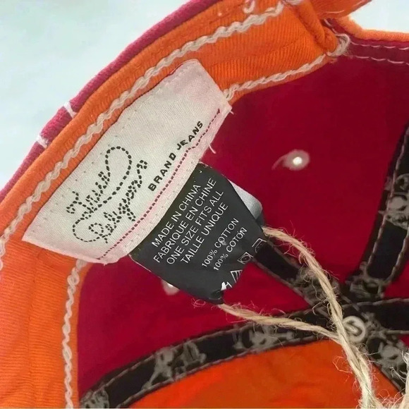 True Religion Bandana Distressed Embroidered Baseball Trucker Hat Cap NWT - Picture 9 of 12